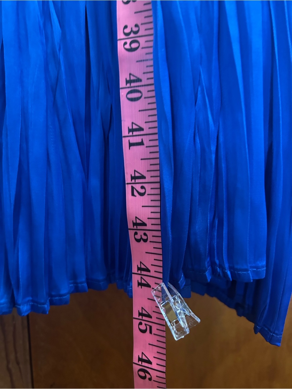 Nine West Royal Blue Pleated Maxi Dress - Picture 7 of 9